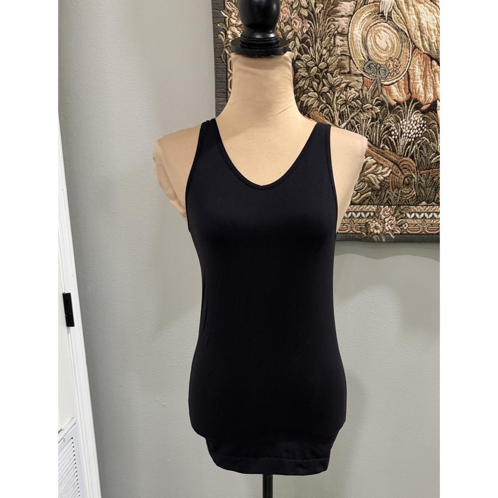 Halogen Tank Top Womens Large Black V Neck Stretch‎ Jersey Camisole Basic